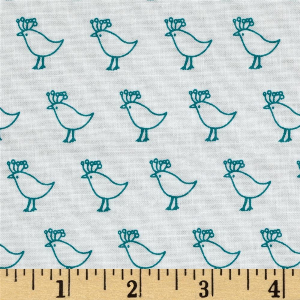 Bella Collection - Tipu Bird - Teal - Lotta Jansdotter - Windham Fabrics