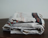 Quality linen Fabric, Country Tablecloth, Vintage Table Linen, Cottage Shabby Chic Decor, Cutter Linen Fabric, 1960's Linen