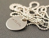 Handstamped Necklace, handstamped personalized necklace,Mother Necklace, name necklace
