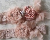 Wedding Garter and Toss/ Shabby Chic Wedding Garter/Perfect For You Garter in Your Colors/ Baby Headband/ Girls Headband