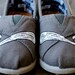 Ash Grey TINY Mustache TOMS