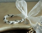 NEW White Silk Chiffon Friendship Bracelet