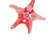 Red-Rust StarFish Archival Art Print