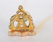 1900s Antique / Victorian seal fob / pendant // MASON