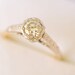 RESERVED /// Art Deco / 1920s platinum and 18k gold diamond ring- 1/2