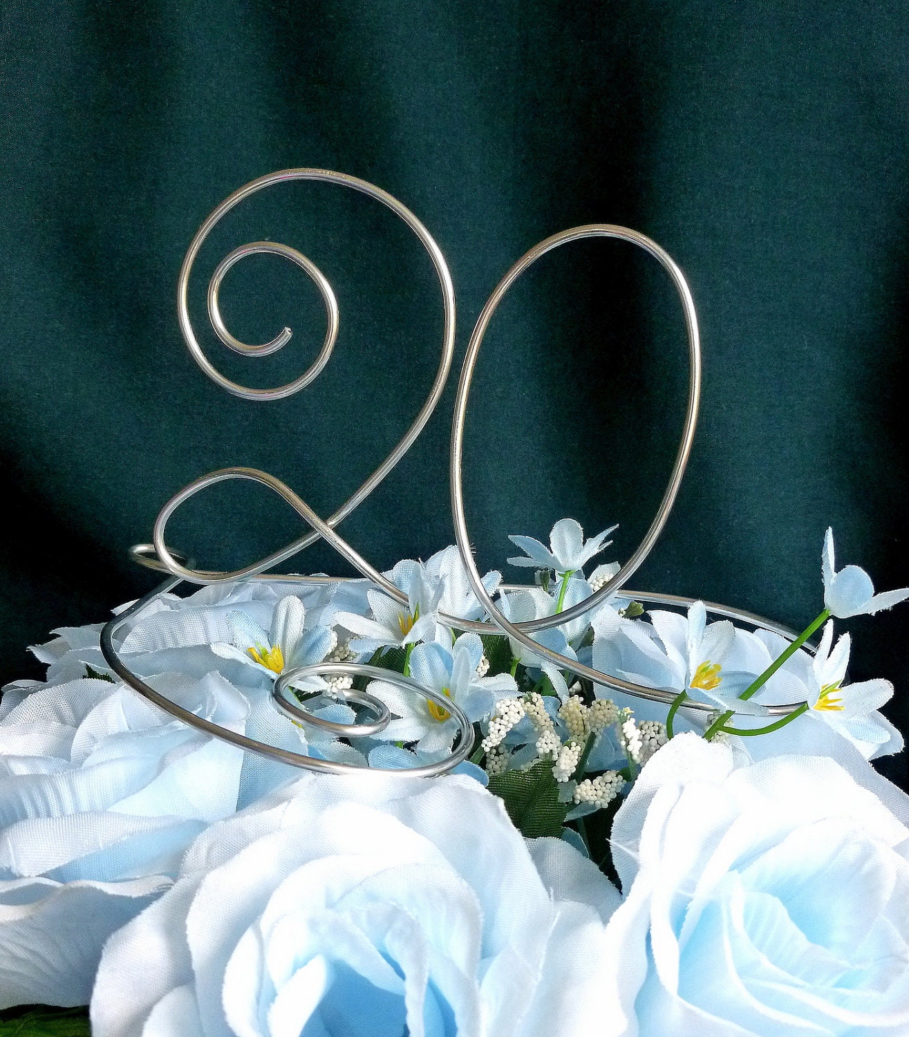 Wedding Anniversary Cake Topper, Anniversary Party Decor , Reserved For Talia