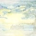 Watercolor Print Blue Mist 18 x 10