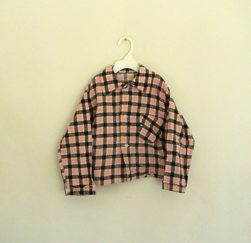 Boys Vintage Flannel Shirt Size 5T