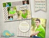 Boy Graduation Announcement Templates - Senior Graduation Announcement 15