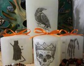 Skull Candle Paraffin Wax With Picture Embedded