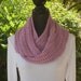 Infinity Eternity Cowl Neck Warmer Blackberry Cluster Crochet READY TO SHIP