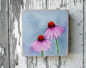 Floral oil painting original art botanical home decor summer garden - Botanical series one