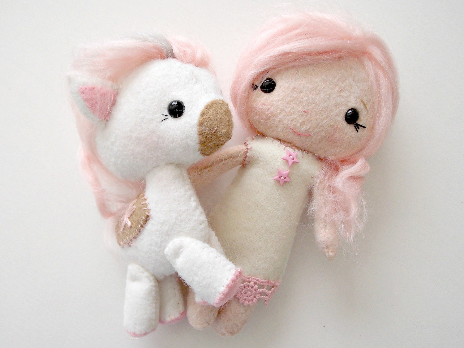 Felt Doll - Felt Animal - Small Doll