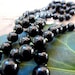 Black Obsidian Knotted Mala Beads - Yoga Prayer Beads