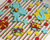 Over 50 Pieces Girl Superhero-Themed Fondant Cake Topper Party Set - This is a Complete Set of Cake and Cupcake Topper Set