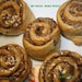Vegan Incredible Hemp Seed Cinnamon Oat buns, love,natural and healthy ingredients,birthday,wedding.
