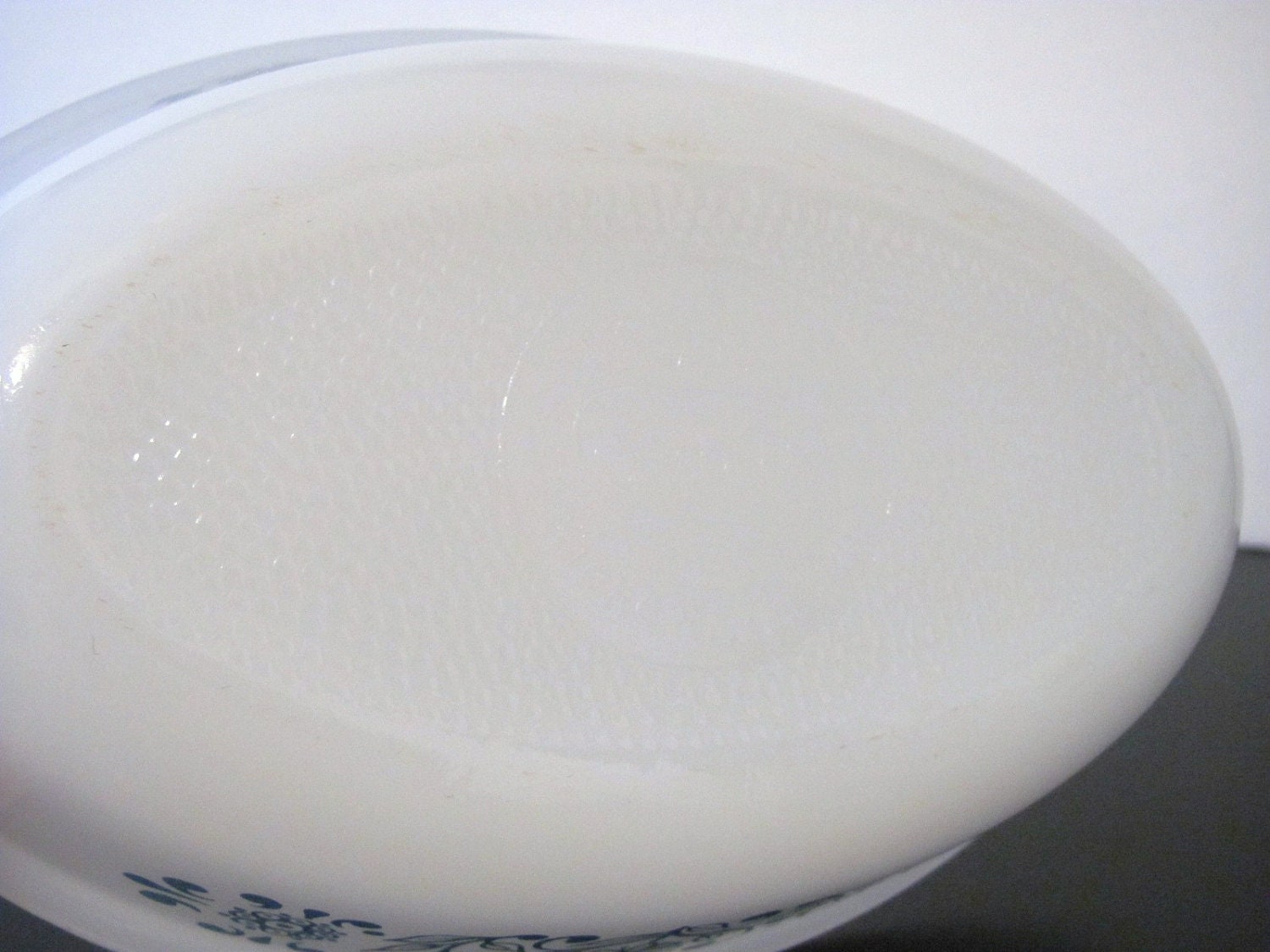 Glasbake Casserole Dish, Blue Floral