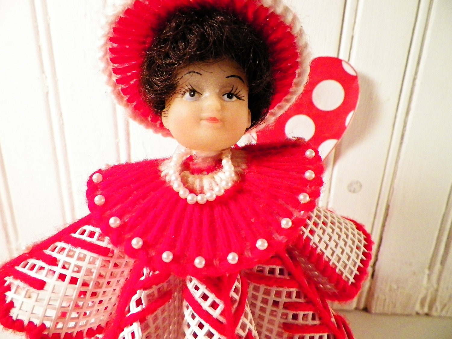 1970s Doll Music Box,  Vintage Handmade