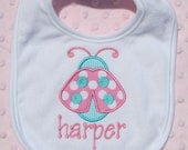 Personalized Ladybug Bib