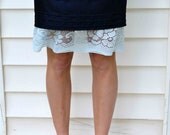 SALE Modest Slip Extender- Baby Blue Lace