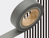 MT Japanese Washi Tape BORDER MONOCHROME 15mm x 10m (kmmt-mkt1pd-e)