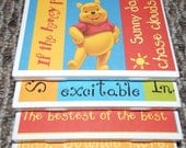 Ceramic Coasters set of 4 Winnie the Pooh and Tigger Too Handmade OOAK