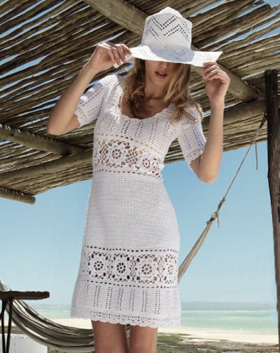 Crochet Dress , custom made, hand made, crochet - 100% cotton.