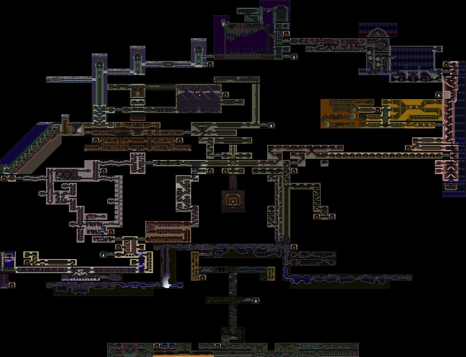42x32 inches HUGE Castlevania: Symphony of the Night PSone Map GIANT