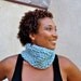 Knit Neckwarmer Cowl Circular Scarf Tweed- Ecofriendly