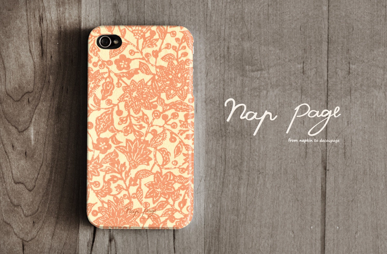 Apple iphone case for iphone iphone 5 iphone 4 iphone 4s iPhone 3Gs : Abstract orange flower