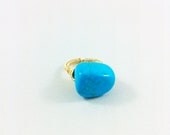 Blue Quartz Cocktail Ring
