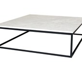 Carrera Marble Topped Cocktail Table
