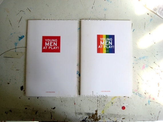 Young Men at Play, 2004, vol. 1 & 2 Dean Sameshima OOP Artists Books Zine MATURE
