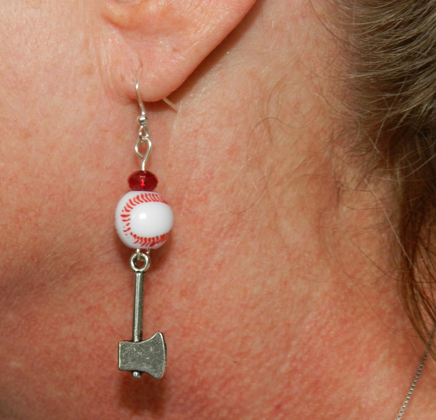 Atlanta Braves Baseball Inspired Tomahawk Earrings: reserved for shores