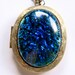 Peacock Gem Locket