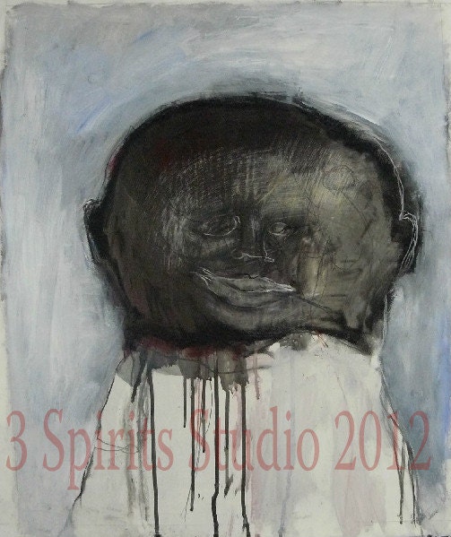 Original contemporary Painting- He Hoped For The Best