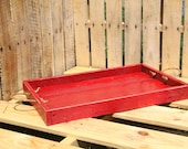 A Rustic Red Serving Tray - FasProjects