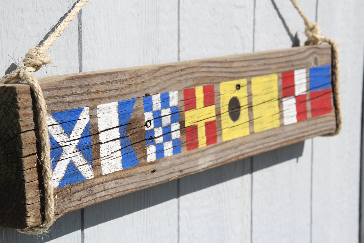 Custom Nautical Flag Sign- Name with 4 letters