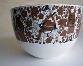 Vintage Kaj Franck Enamel Bowl, by Arabia of Finland