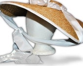 Austentation Jane Austen Georgian Regency Bergere Straw Hat: Cassandra, MTO