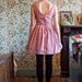 The 'Foxglove' Vintage Inspired Dress With Low Back & Full Skirt In Fox Print Organic Cotton