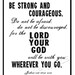 Joshua 1:9  -Bible Verse - digital printable word art