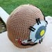 Glados Potato Inspired Beanie Hat: Portal 2 -ish Aperture Science Video Gamer Handmade Crochet Beanie Hat