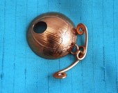 BAT copper toggle & clasp - handmade
