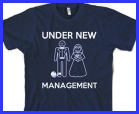 Under new management t shirt bachelor shirt S-3XL