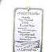 inspirational bookmark, religious bookmark, footprints in the sand bookmark