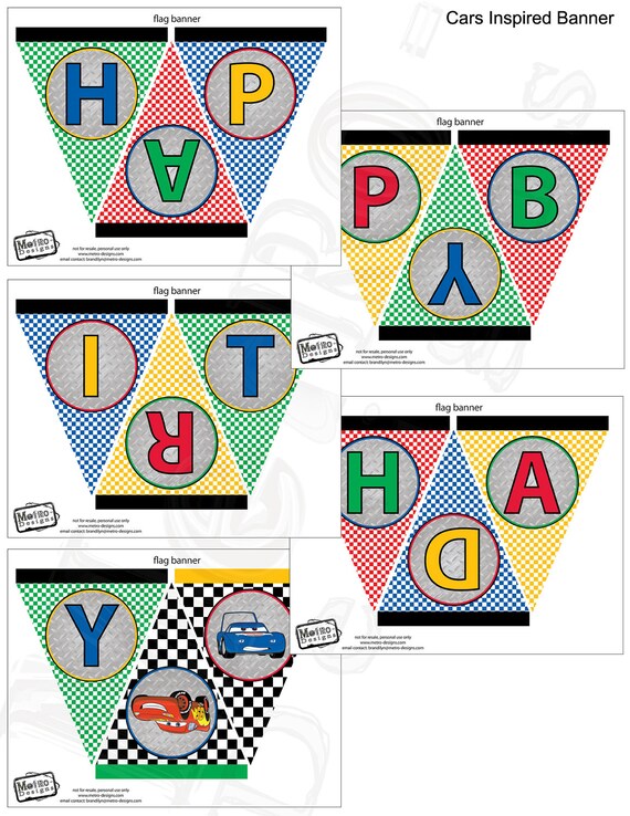 Cars Party Banner Il_570xn