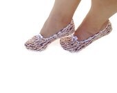FREE SHiPPiNG Brown collorful whit white ribbon  Healthy  slippers Dance classic yoga sexy hygienic light Naturel Silk cashmire crochet