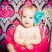 Fun Fushia Tutu set with Teal Chiffon Glitter Headband Photography Prop Newborn-3T