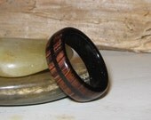 Cocobolo Lined With Wenge (Wenge Inlay), Custom Wood Ring